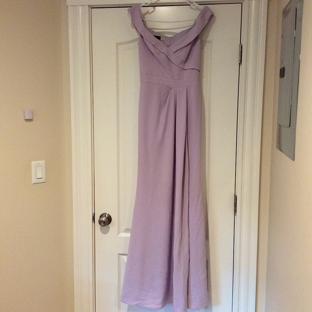 David’s Bridal Purple Bridesmaids Dress (Worn once)